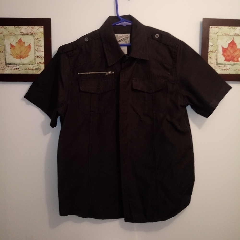 OVERDRIVE button op shirt